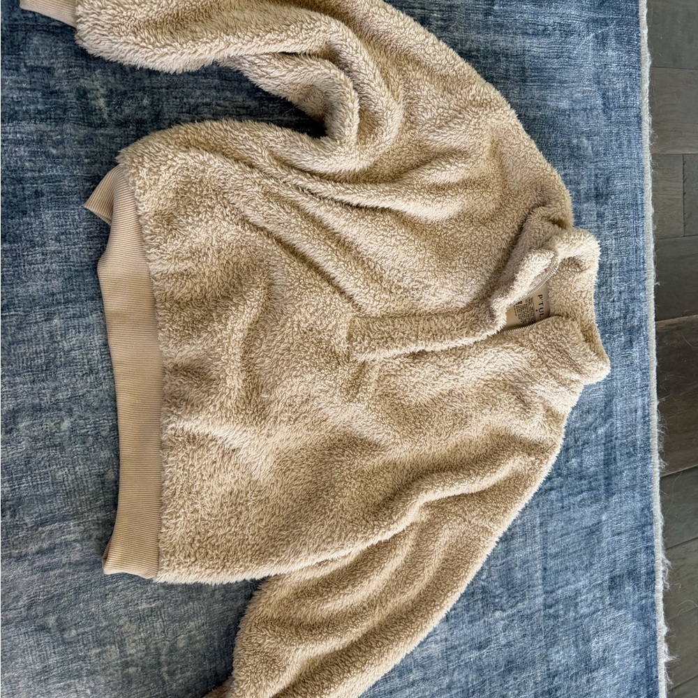 P’tula Cozy Tan Fleece Pullover